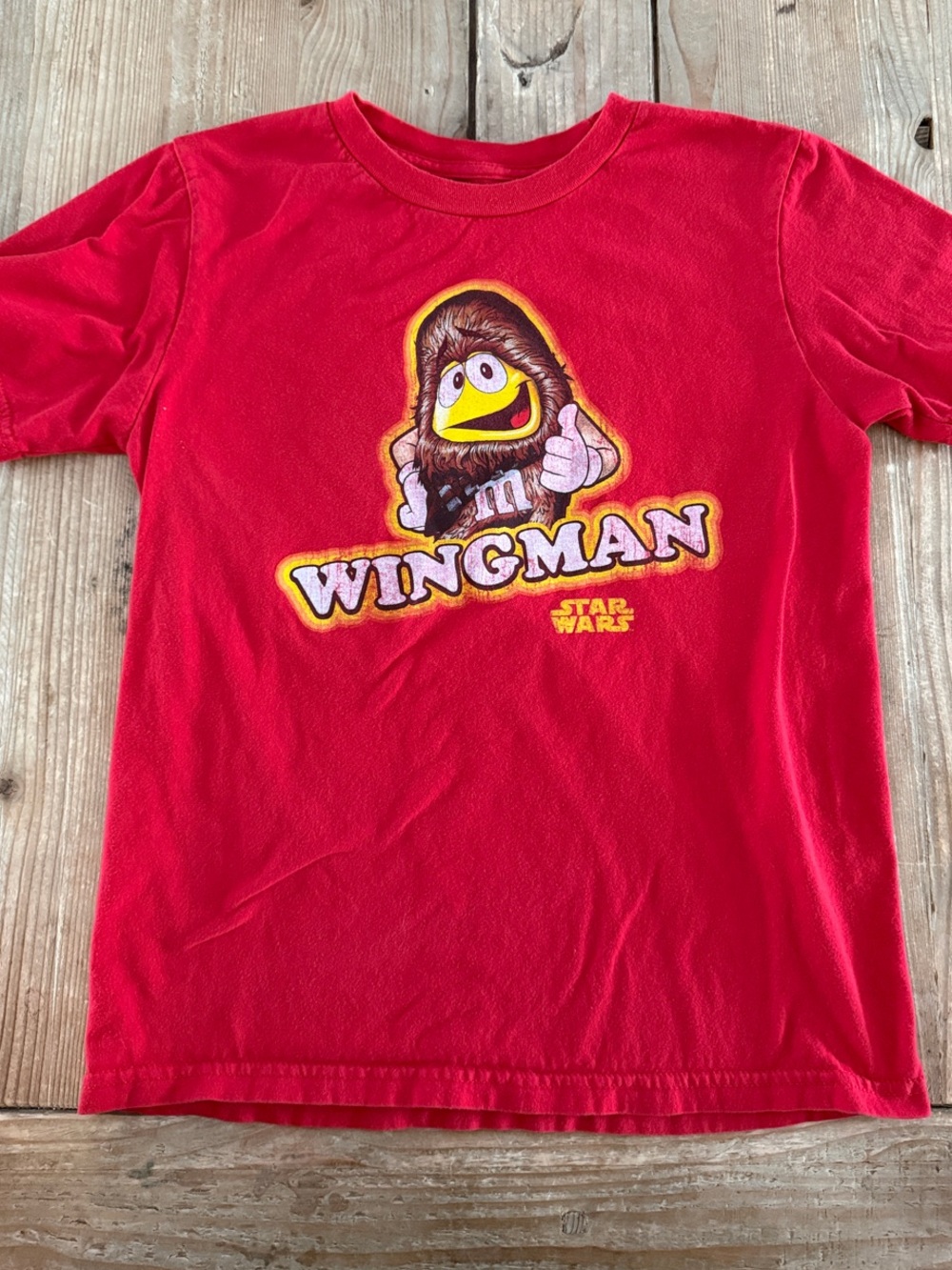 Star Wars Red Kids 'Wingman' Chewbacca M&M Graphic Tee